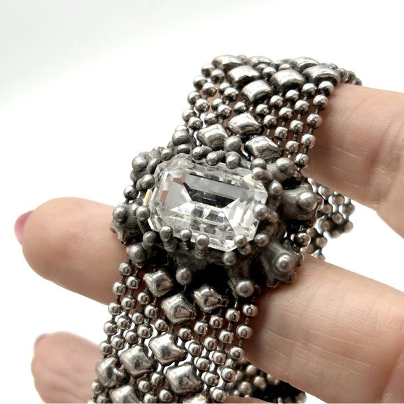 Sergio Gutierrez Swarovski Crystal Liquid Metal Bracelet - Picture 3 of 8